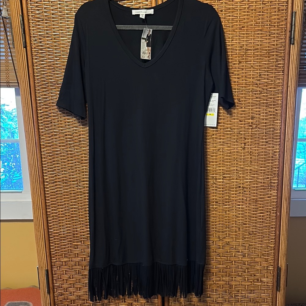 Karen Kane Black V-Neck Sheath Dress